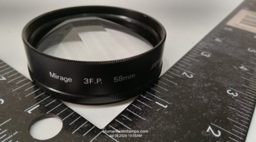 Mirage 3F.P. 58mm Multi-Image Prism Lens Filter Made in Japan 3-Facet Rotating